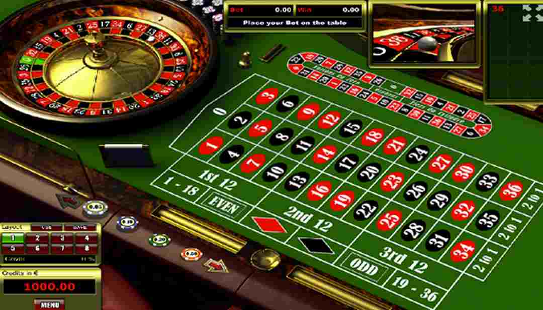Giao diện Roulette tại sòng bạc Good Luck Casino & Hotel